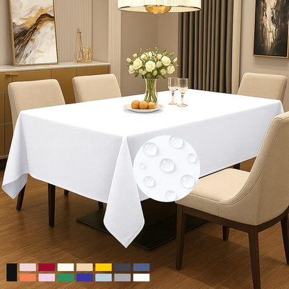 ComfiTime Durable Polyester Tablecloth Rectangle 1.0
