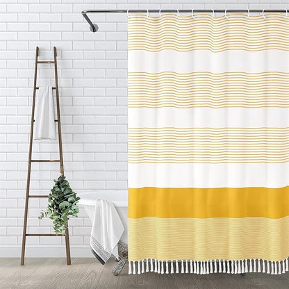 Shower Curtain - Long Tassel Stripes - New Color