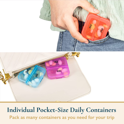 Weekly Pill Organizer, 2 Times a Day
