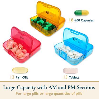 Weekly Pill Organizer, 2 Times a Day