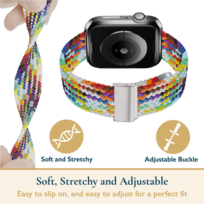 Braided Apple Watch Band With Adjustable Buckle
