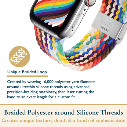 Braided Apple Watch Band With Adjustable Buckle