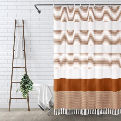 Shower Curtain - Long Tassel Stripes - New Color
