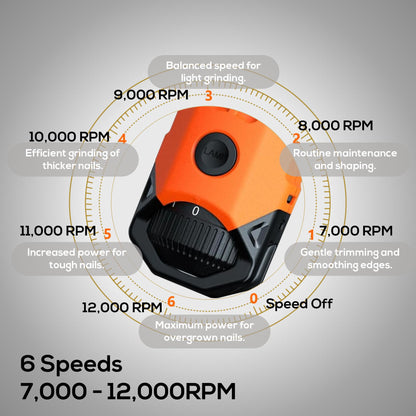 Dog Nail Grinder with LED Lights and Replacement Diamond Bit