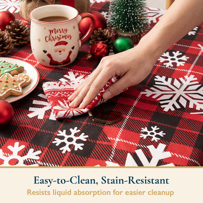 ComfiTime Christmas Vinyl Tablecloth