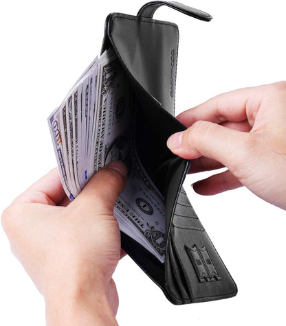 Passport Wallet-Magnetic Snap-Emblem