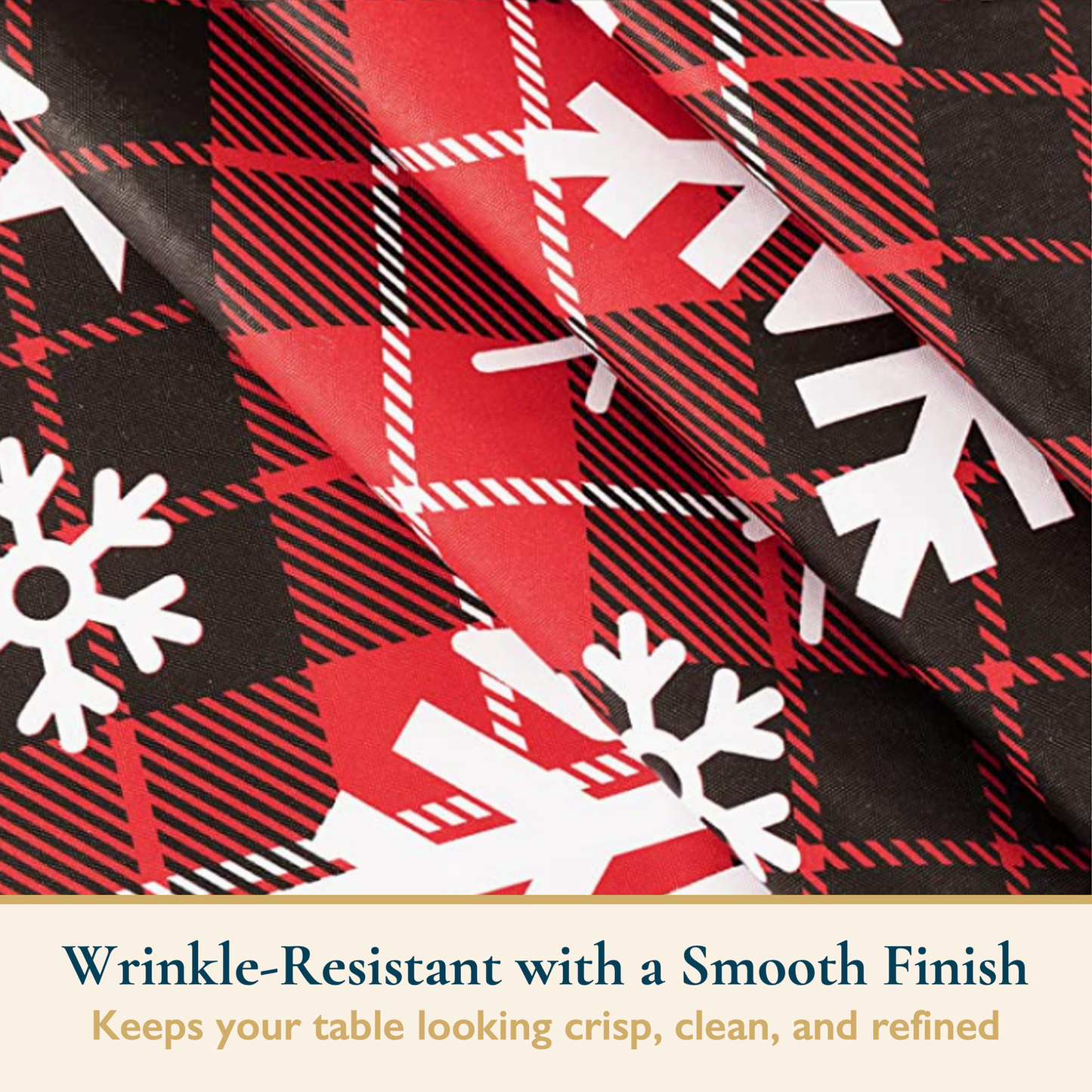 ComfiTime Christmas Vinyl Tablecloth