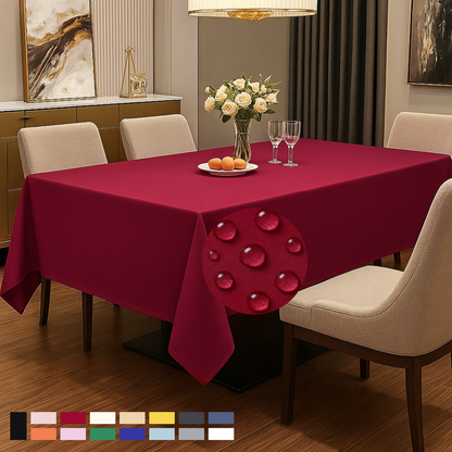 ComfiTime Durable Polyester Tablecloth Rectangle 1.0