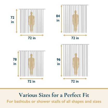 Shower Curtain-Tassels-Chevron