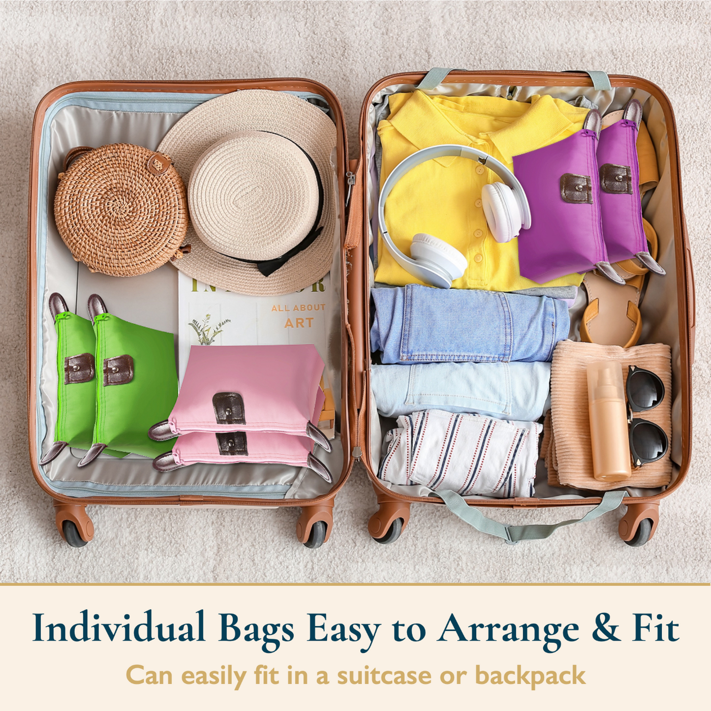 Travel Makeup Bags, 6 Pack