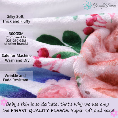 Soft Fleece Baby Milestone Blanket, 300 GSM, 40 x 60 in