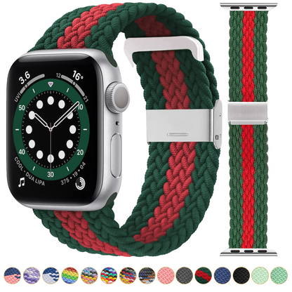 Braided Apple Watch Band With Adjustable Buckle