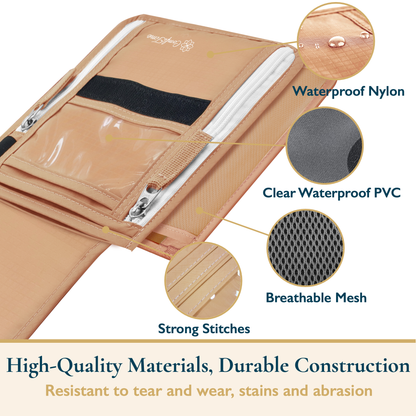 RFID Blocking Passport Holder Neck Wallet