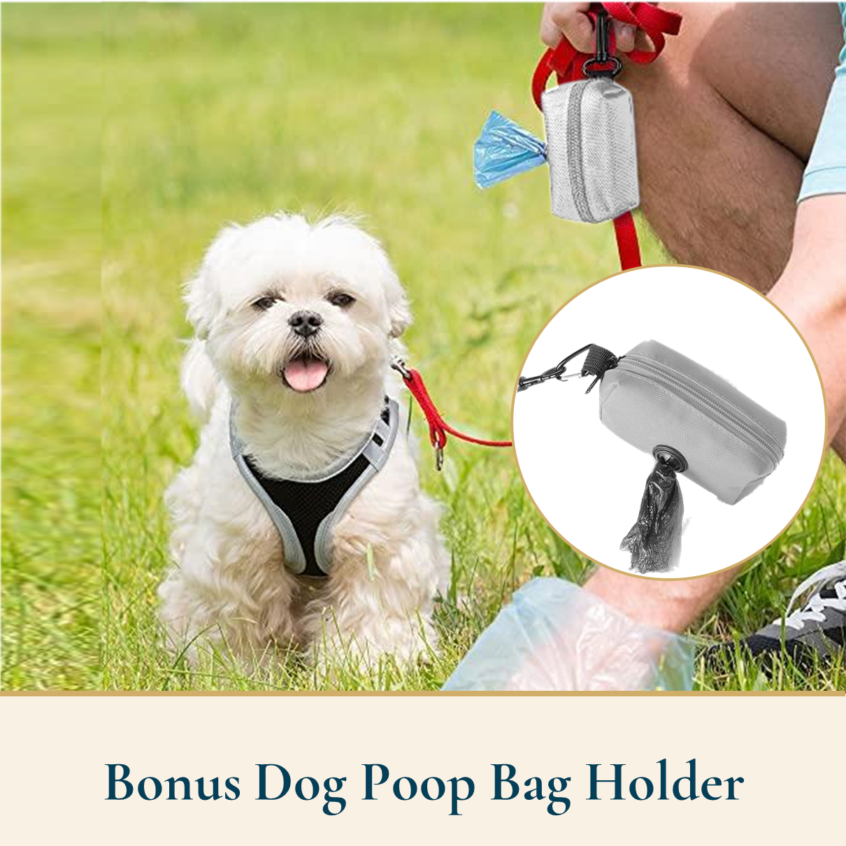Leakproof Dog Water Bottle With Bonus Dog Poop Bag Dispenser