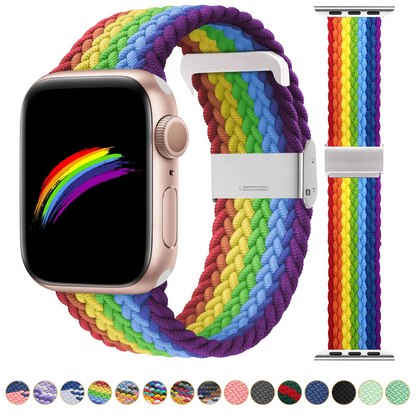 Braided Apple Watch Band With Adjustable Buckle