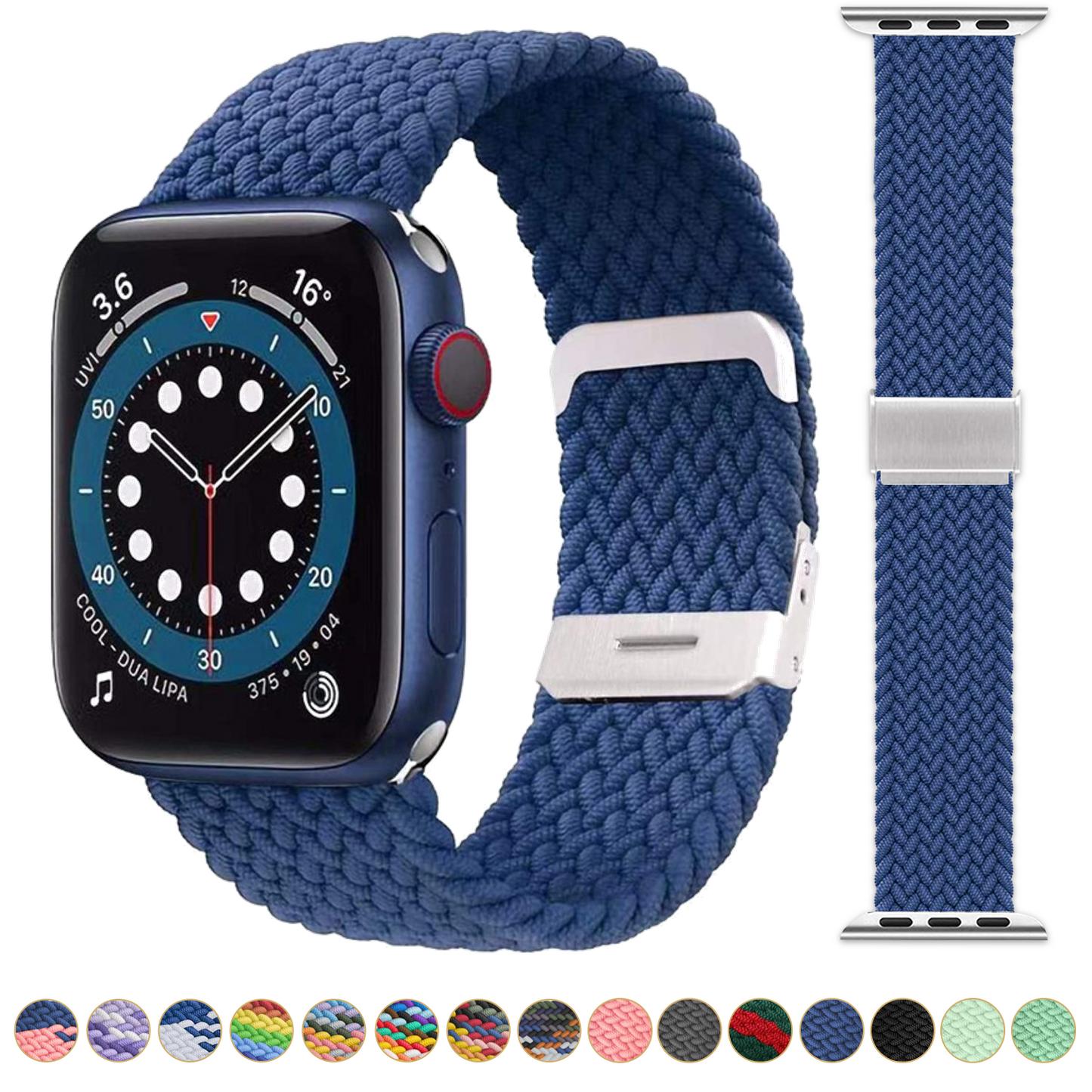 Braided Apple Watch Band With Adjustable Buckle