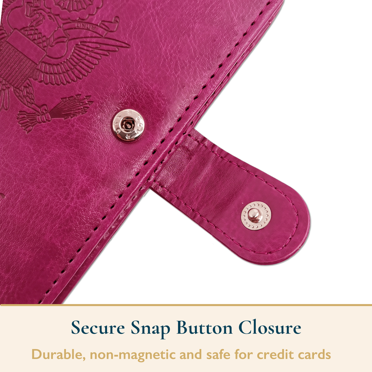 RFID-Blocking Passport Wallet With Large Cash Pocket