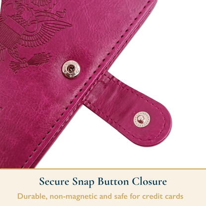 RFID-Blocking Passport Wallet With Large Cash Pocket