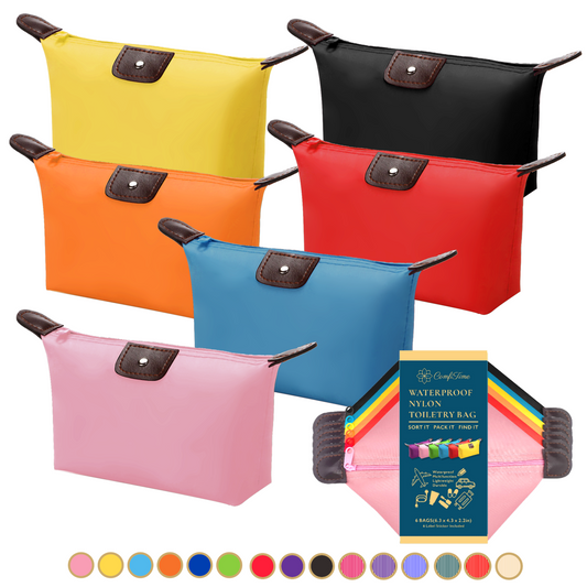Travel Makeup Bags, 6 Pack
