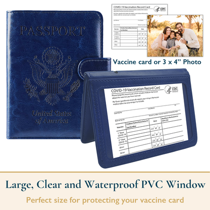 RFID-Blocking Passport Wallet With Large Cash Pocket