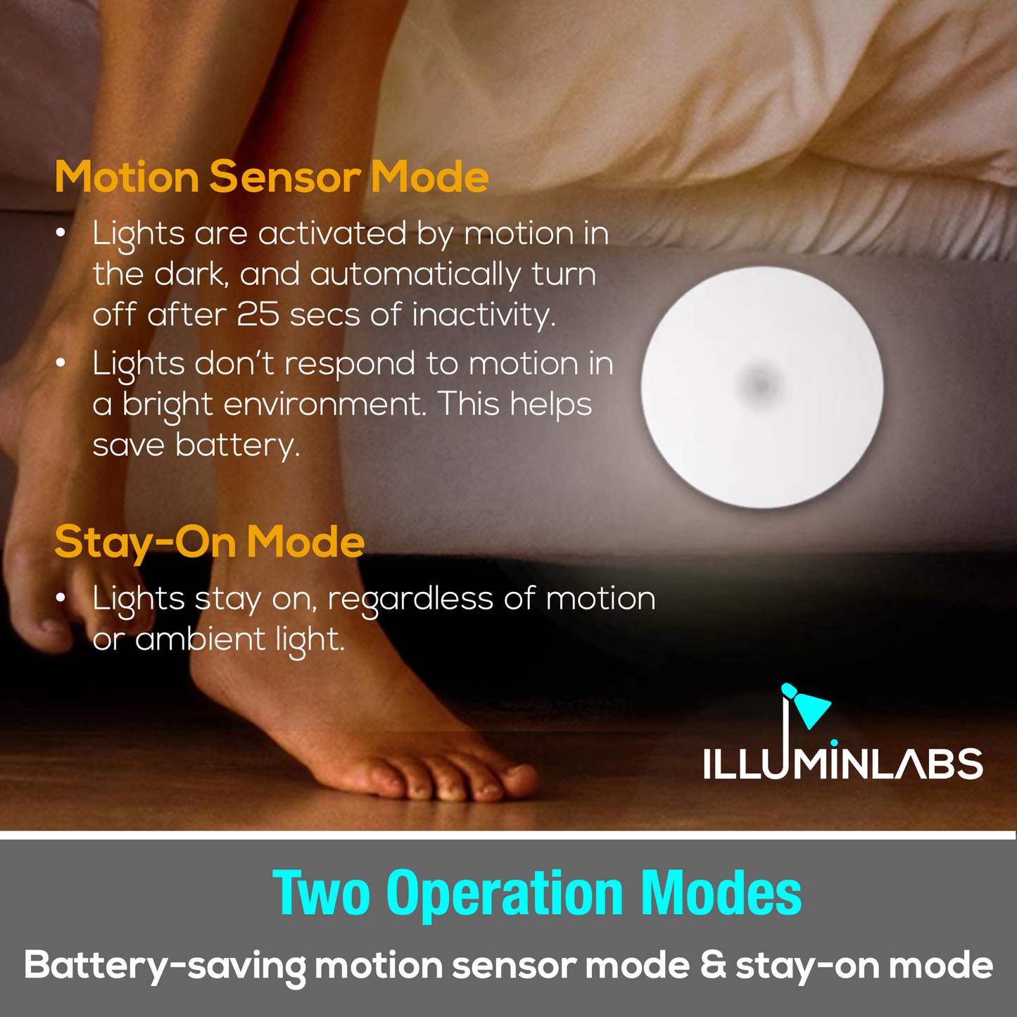 Rechargeable Dimmable Motion Sensor Night Lights IlluminLabs Store