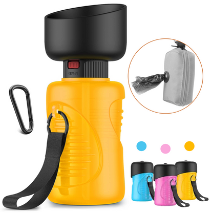 Leakproof Dog Water Bottle With Bonus Dog Poop Bag Dispenser