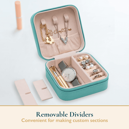 Vegan Leather Travel Jewelry Case