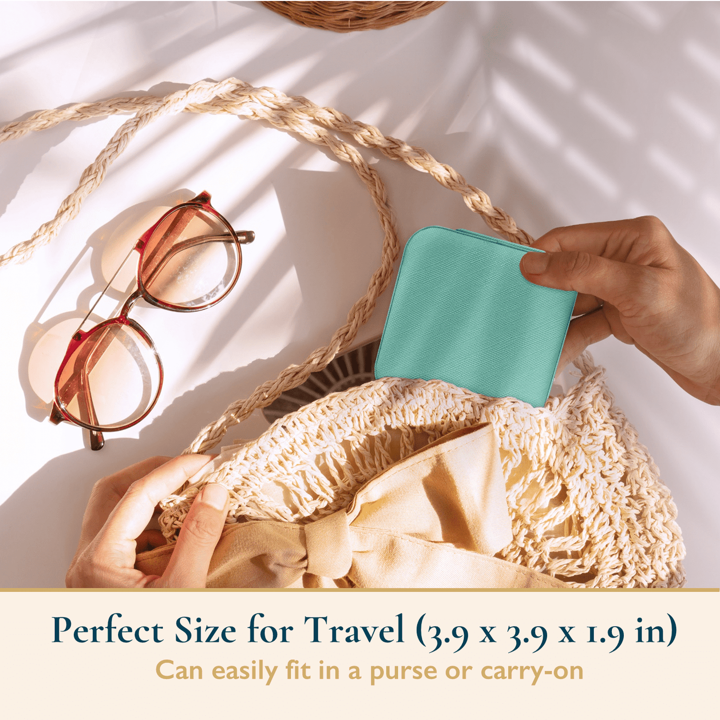Vegan Leather Travel Jewelry Case