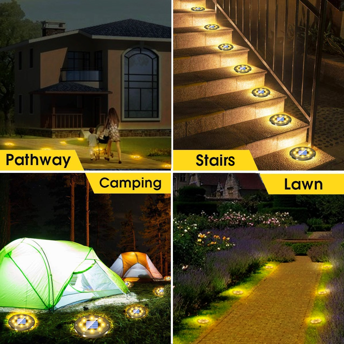 Solar Ground Light With Stainless-Steel Casing