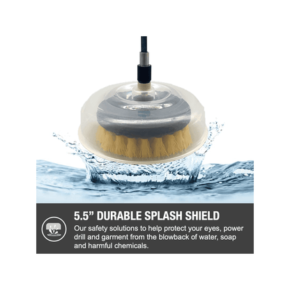 21-Piece Drill Brush Set With Splash Shield