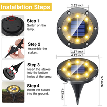 Load image into Gallery viewer, illuminlabs Solar Ground Light- Gun Metal
