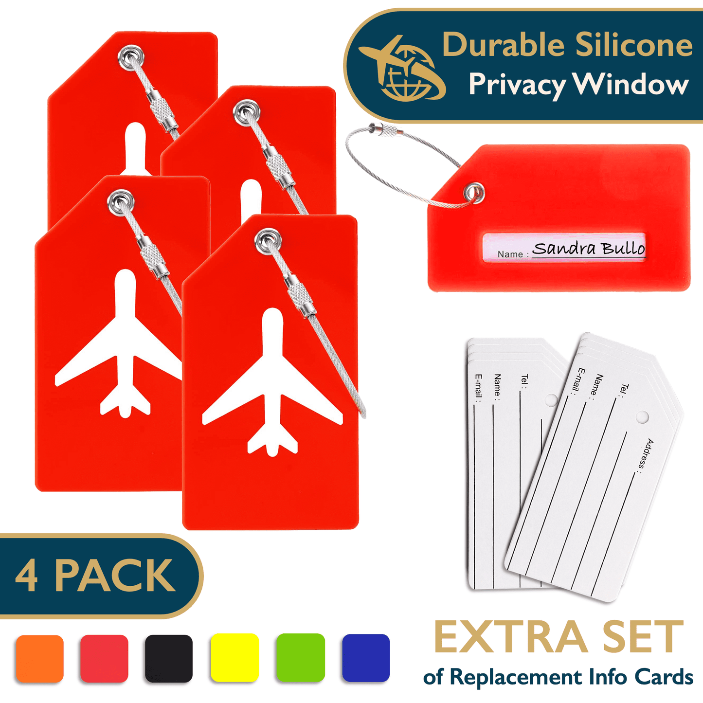 Silicone Luggage Tags